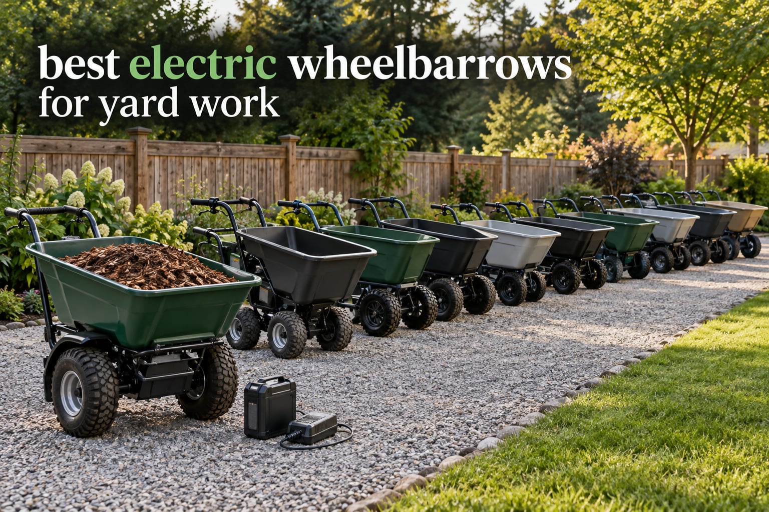 best electric wheelbarrows for yard work