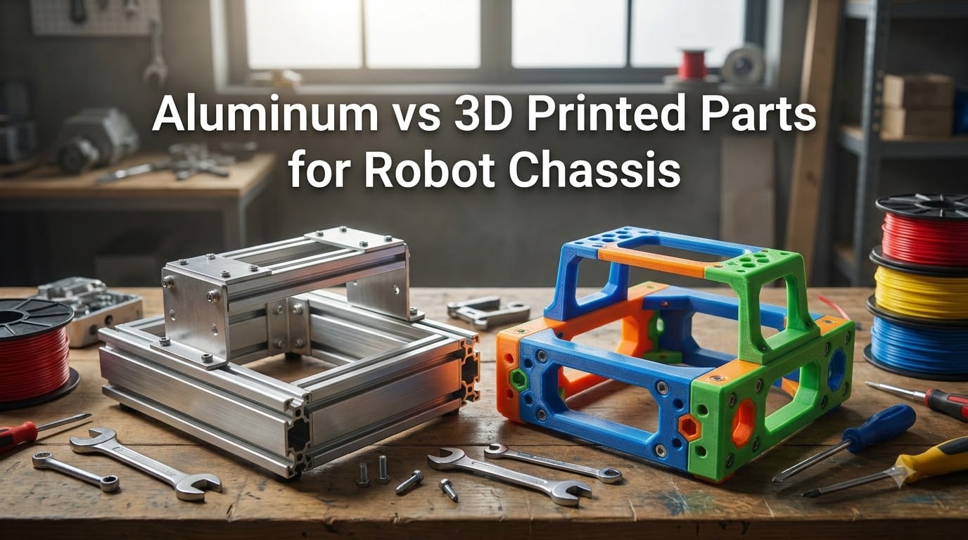 Aluminum vs 3D Printed Parts for Robot Chassis
