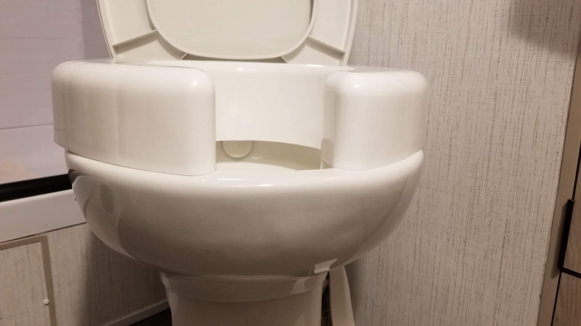 SP 3 Inch Extender Booster Elevated Raised Toilet Seat Risers for Seniors Adults Elderly Handicap Disabled Fits Most Standard and Elongated Toilets - White customer photo 1