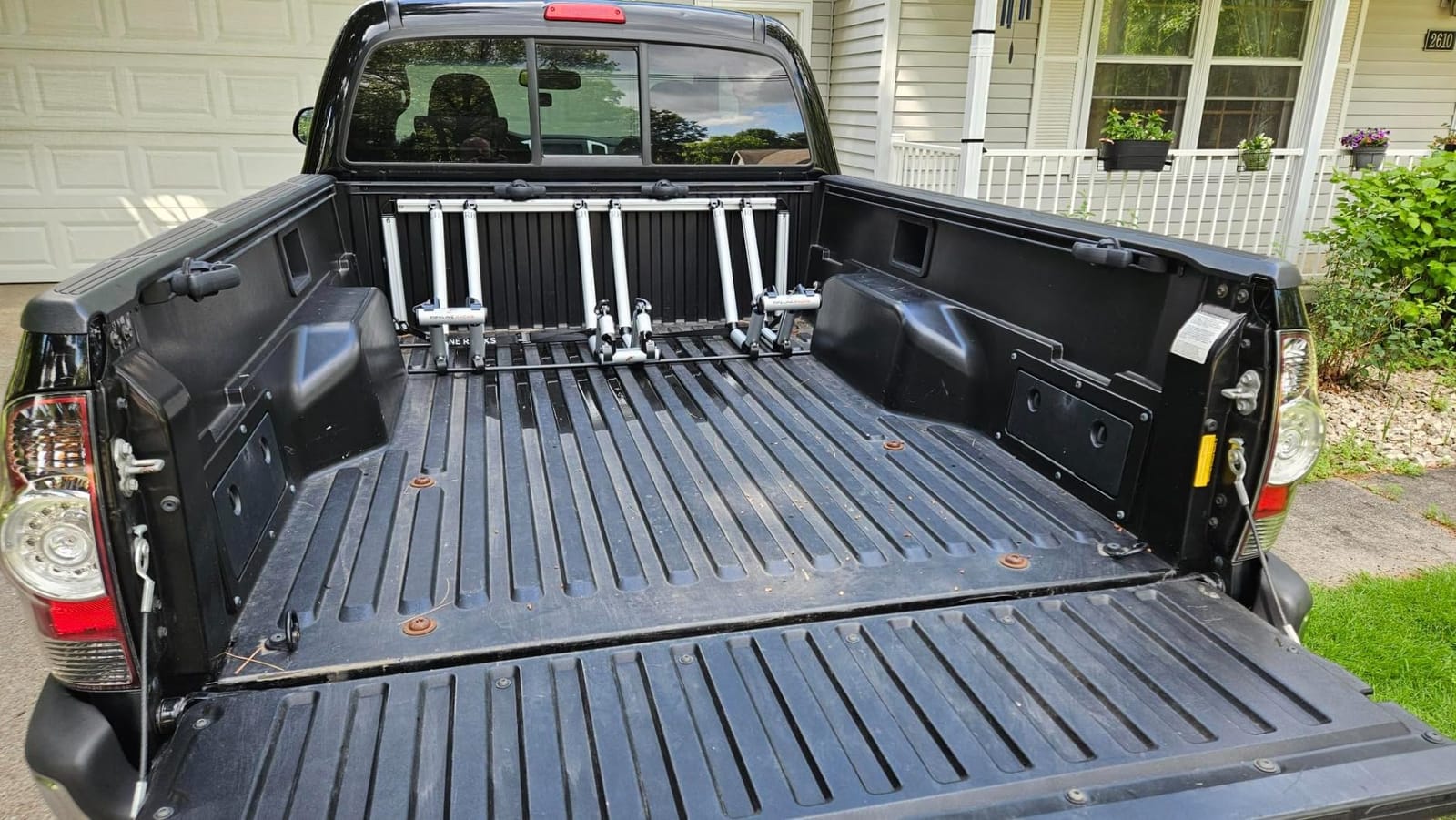 2 Bike Rack for Truck Bed | Ideal Fit for Compact Truck Models | 2 Standard Tire Bike Rack | Effortless Wheel Mount, Skip Front Tire Removal, Drill-Free Installation Ideas | Gift Set for Men customer photo 2