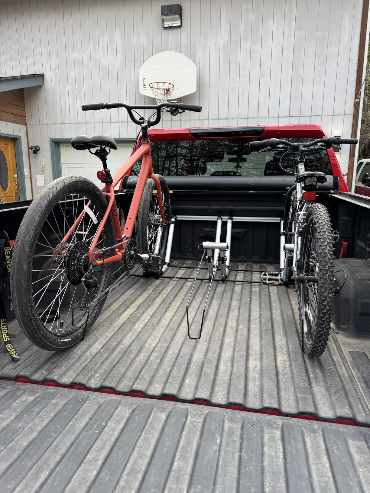 4 Bike Rack for Truck Bed - 4 Standard All-Aluminum Tire Bike Rack for Full Size Trucks - Effortless Wheel Mount, Skip Front Tire Removal, Drill-Free Installation - Gift Set for Men customer photo 1