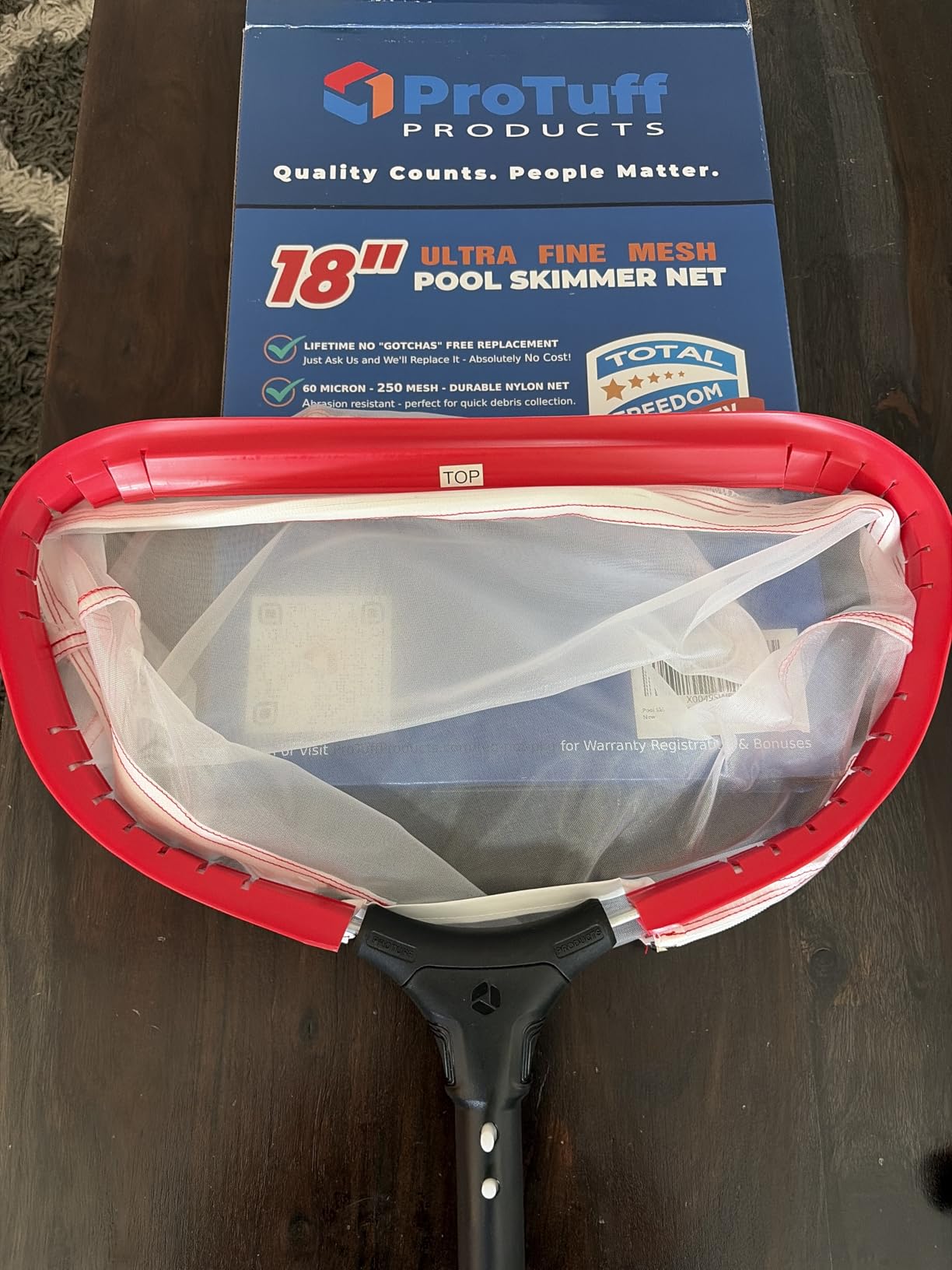 ProTuff 490 Promise 19.5in Pro Pool Leaf Rake Net, Deep Bag Skimmer customer photo 1