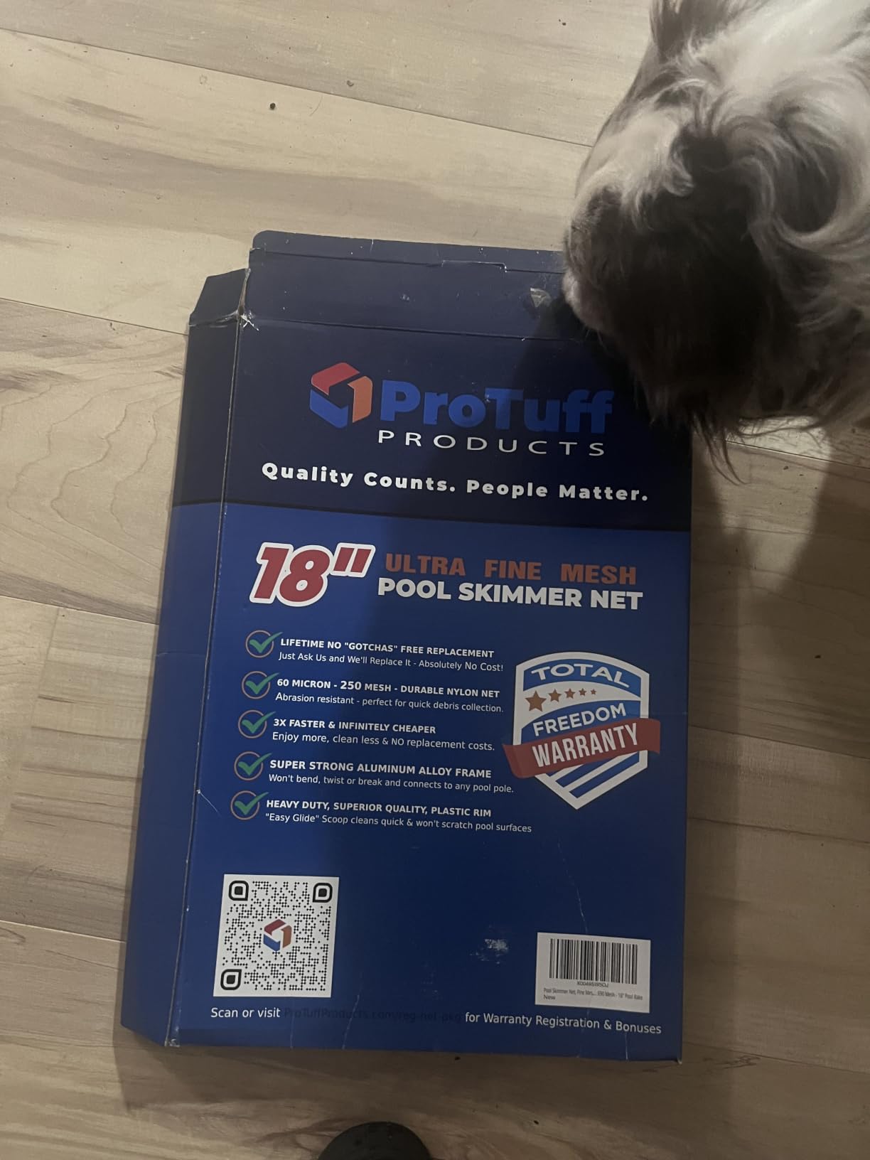 ProTuff 490 Promise 19.5in Pro Pool Leaf Rake Net, Deep Bag Skimmer customer photo 2