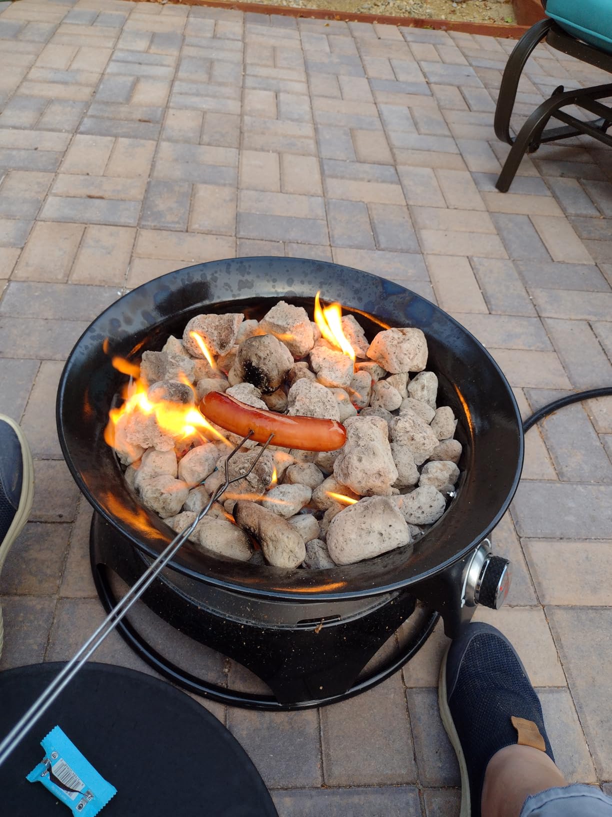 Outland Living Firebowl 870 Premium 19” Auto-Ignition Smokeless Propane Fire Pit – Outdoor Gas Fire Pit with Cover & Carry Kit, 58,000 BTU, Black customer photo 1