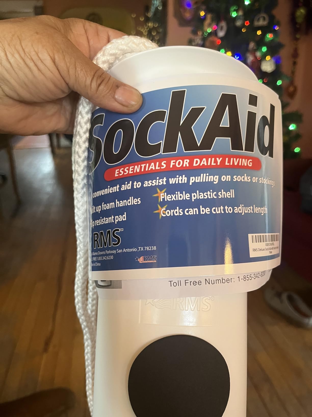 RMS Deluxe Sock Aid - Socks Helper with Foam Handles for Regular Socks customer photo 2