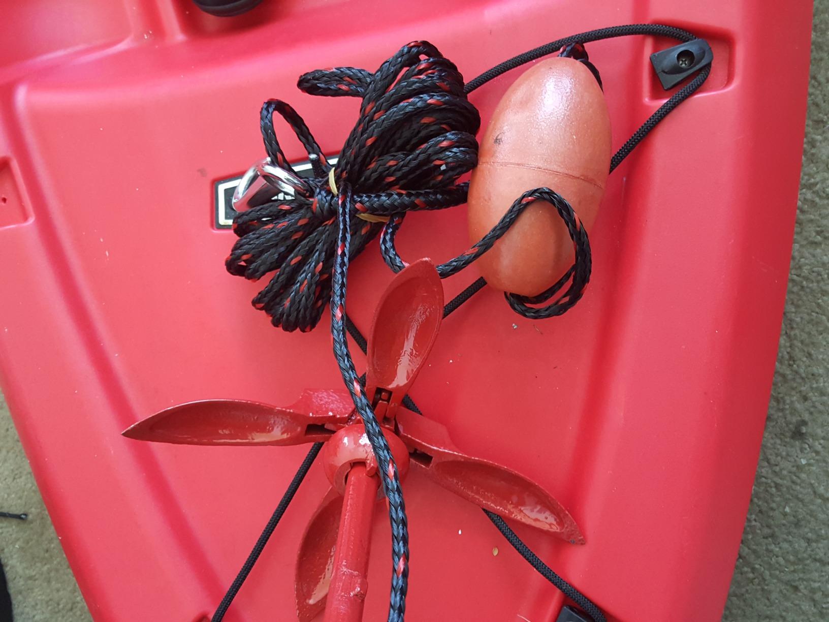 MarineNow 3.5 lb Folding Grapnel Anchor Kit with 25 ft Rope for Kayak, Jet Ski & Paddle Board customer photo 1