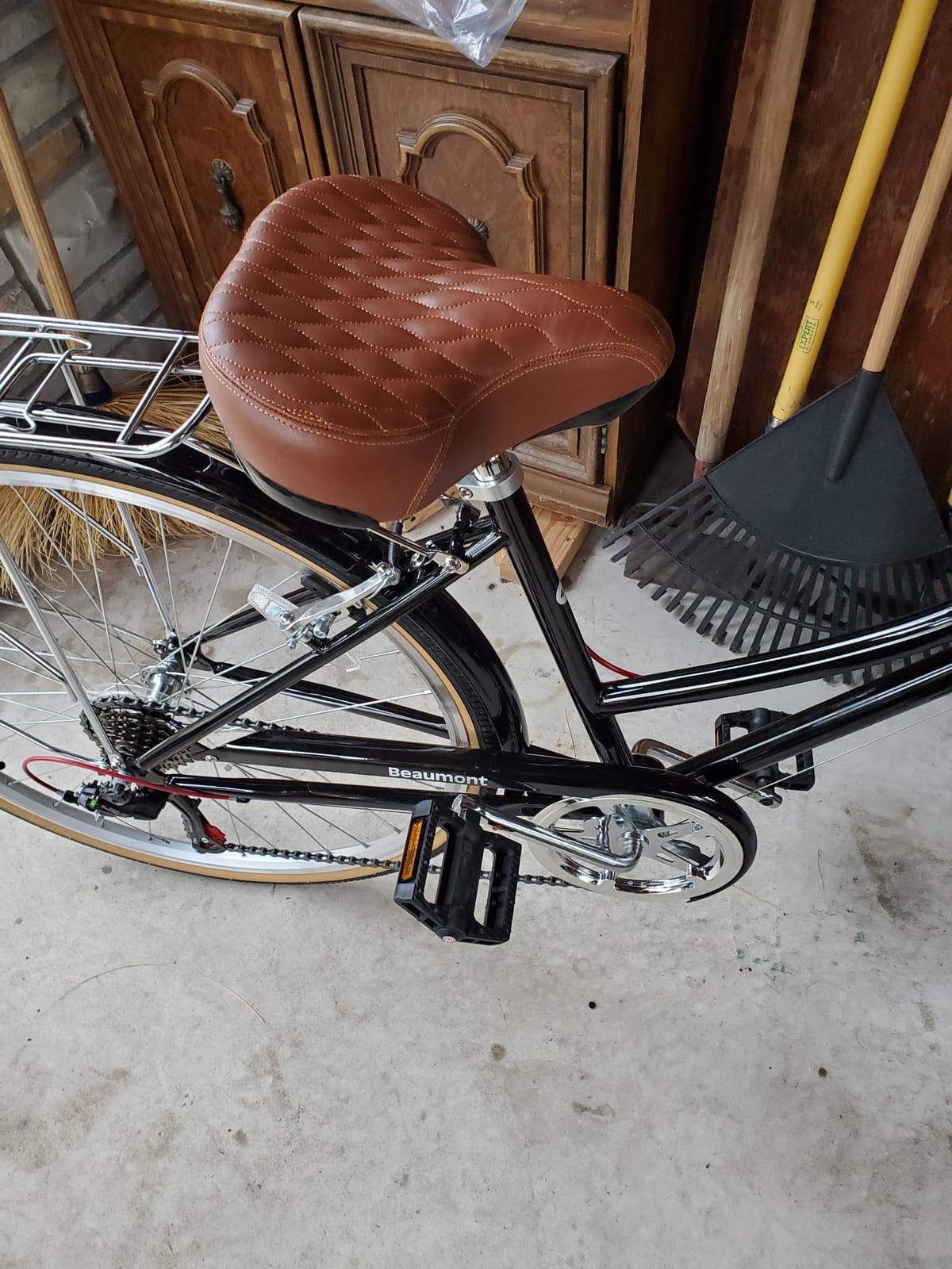 Made in Taiwan! Fito GS Beach Cruiser Bike Bicycle Saddle Seat with Spring Suspension (Brown) customer photo 1