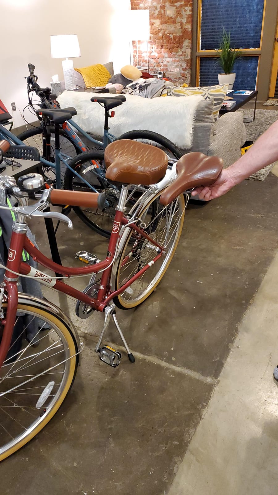 Made in Taiwan! Fito GS Beach Cruiser Bike Bicycle Saddle Seat with Spring Suspension (Brown) customer photo 2