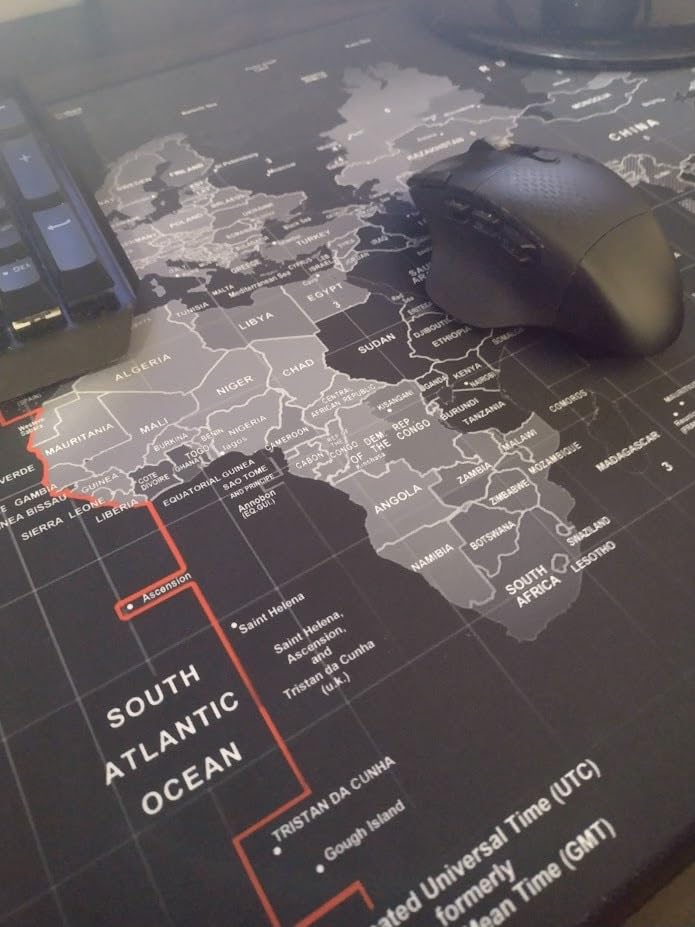 XXL Professional Large Mouse Pad & Computer Game Mouse Mat (35.4x15.7x0.12IN, 90x40 Black) customer photo 1