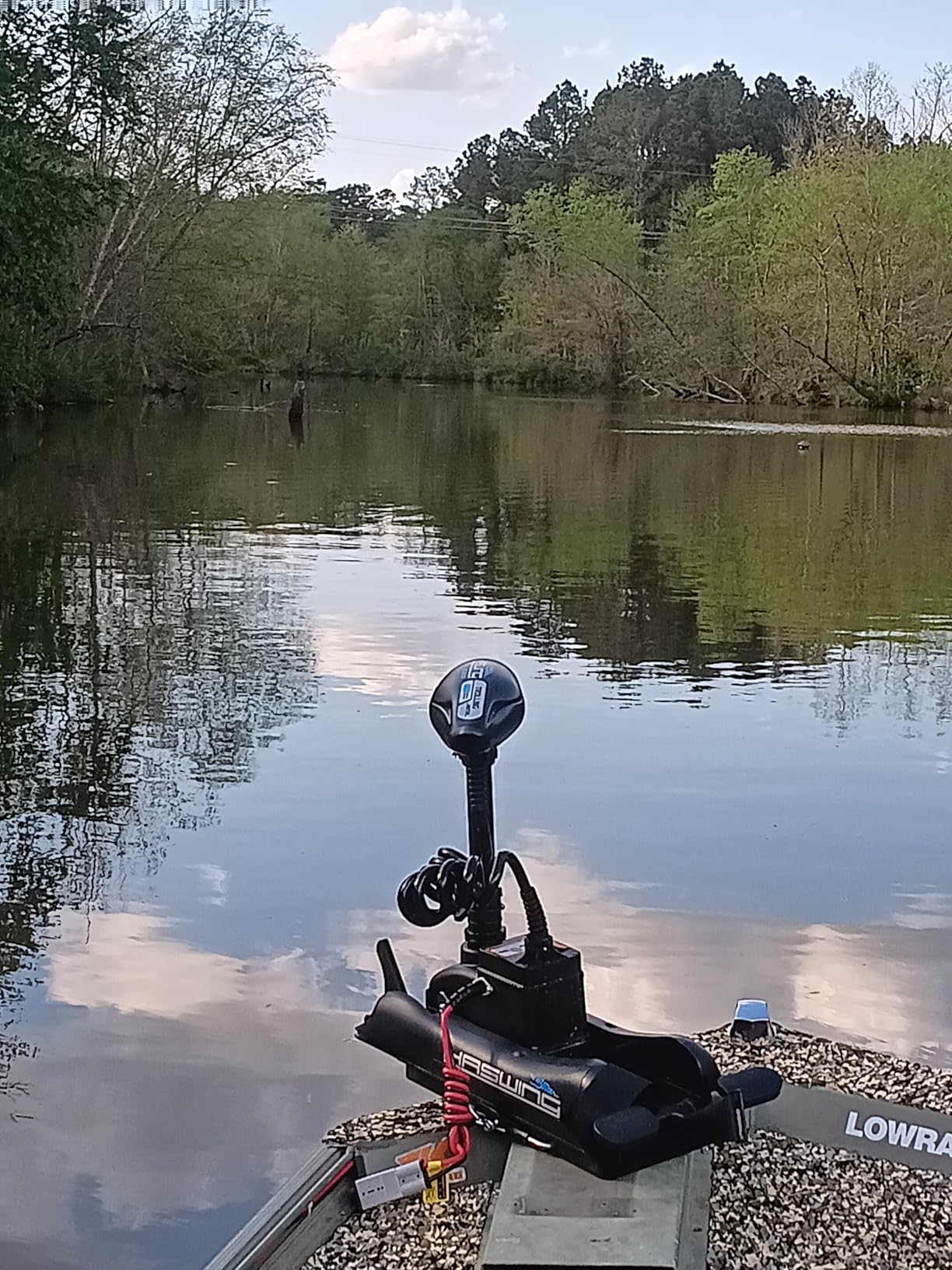Haswing Bow Mount Trolling Motor 55lbs 48in with Remote, Quick Release customer photo 2