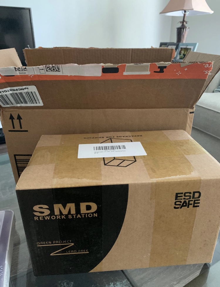 858D 110V Solder Station, Digital Display SMD Hot Air Rework Station Solder Iron Kit Heat Gun, Tweezers, Desoldering Pump customer photo 1