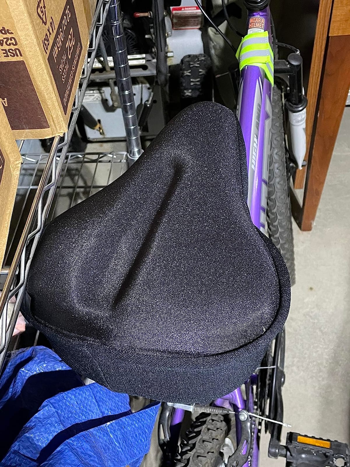 Oversized Bike Seat, Comfortable Bike Seat - Universal Replacement Bicycle Saddle - Waterproof Leather Bicycle Seat with Extra Padded Memory Foam - Bicycle Seat for Men/Women customer photo 1