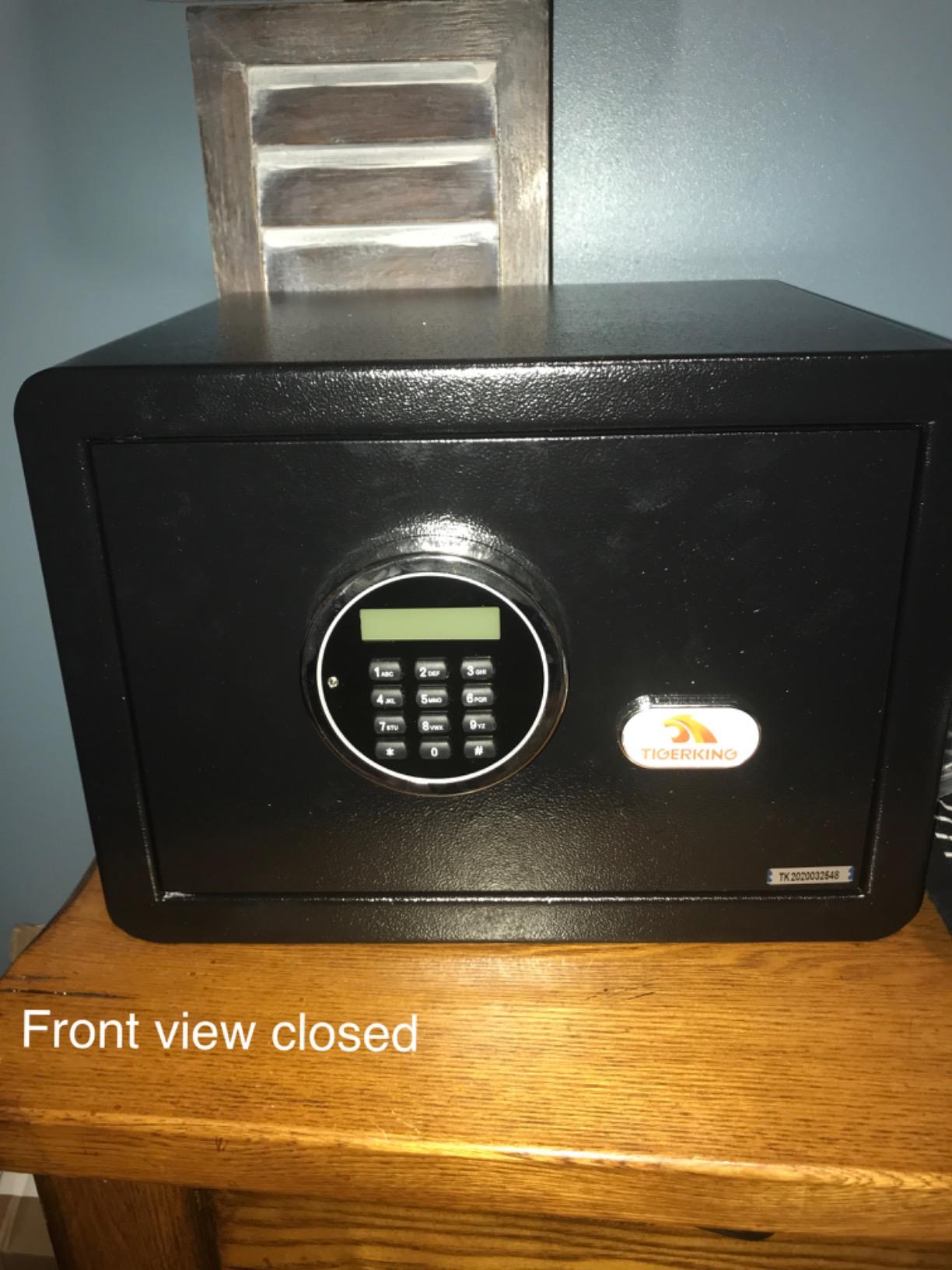 TIGERKING 1.2 Cu Ft Small Safe Box, White Security Safe with Digital Keypad customer photo 2