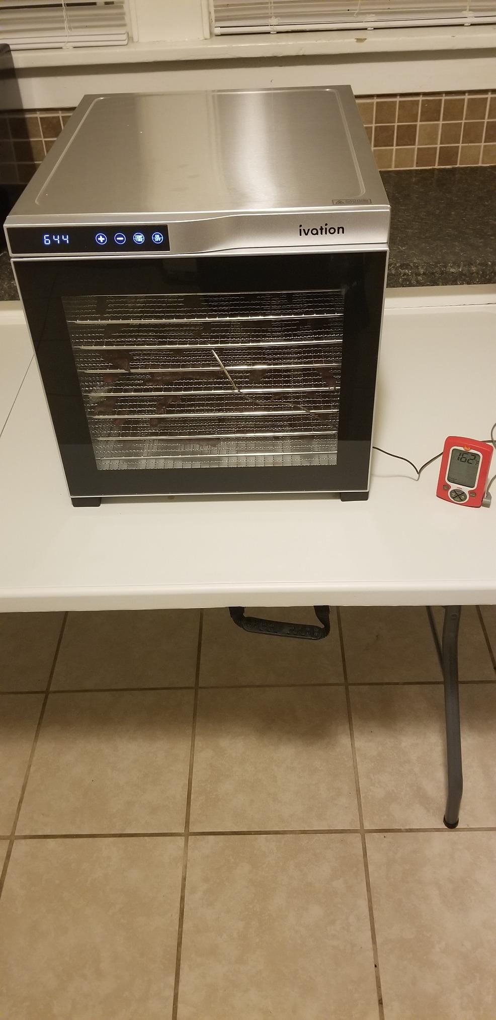Ivation 10 Tray Food Dehydrator, 1000W, Stainless Steel customer photo 1
