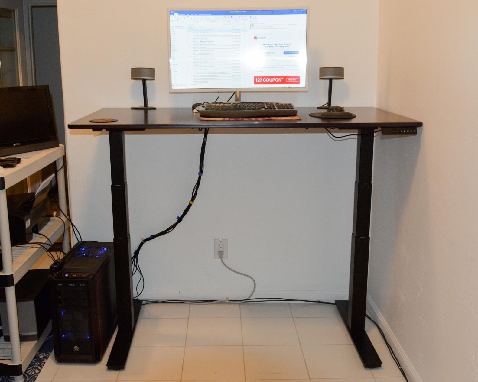 Rise UP Electric Standing Desk Adjustable Height Desk 27-47