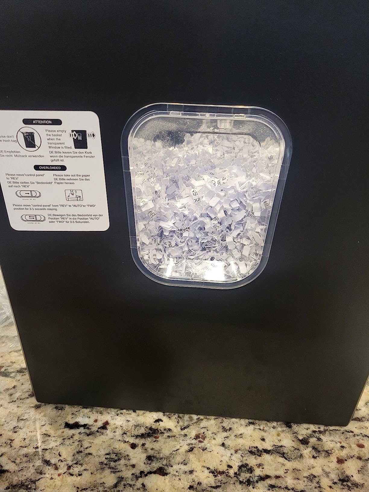 Bonsaii 6-Sheet Micro Cut Paper Shredder for Home, High Security Level P-4 customer photo 1