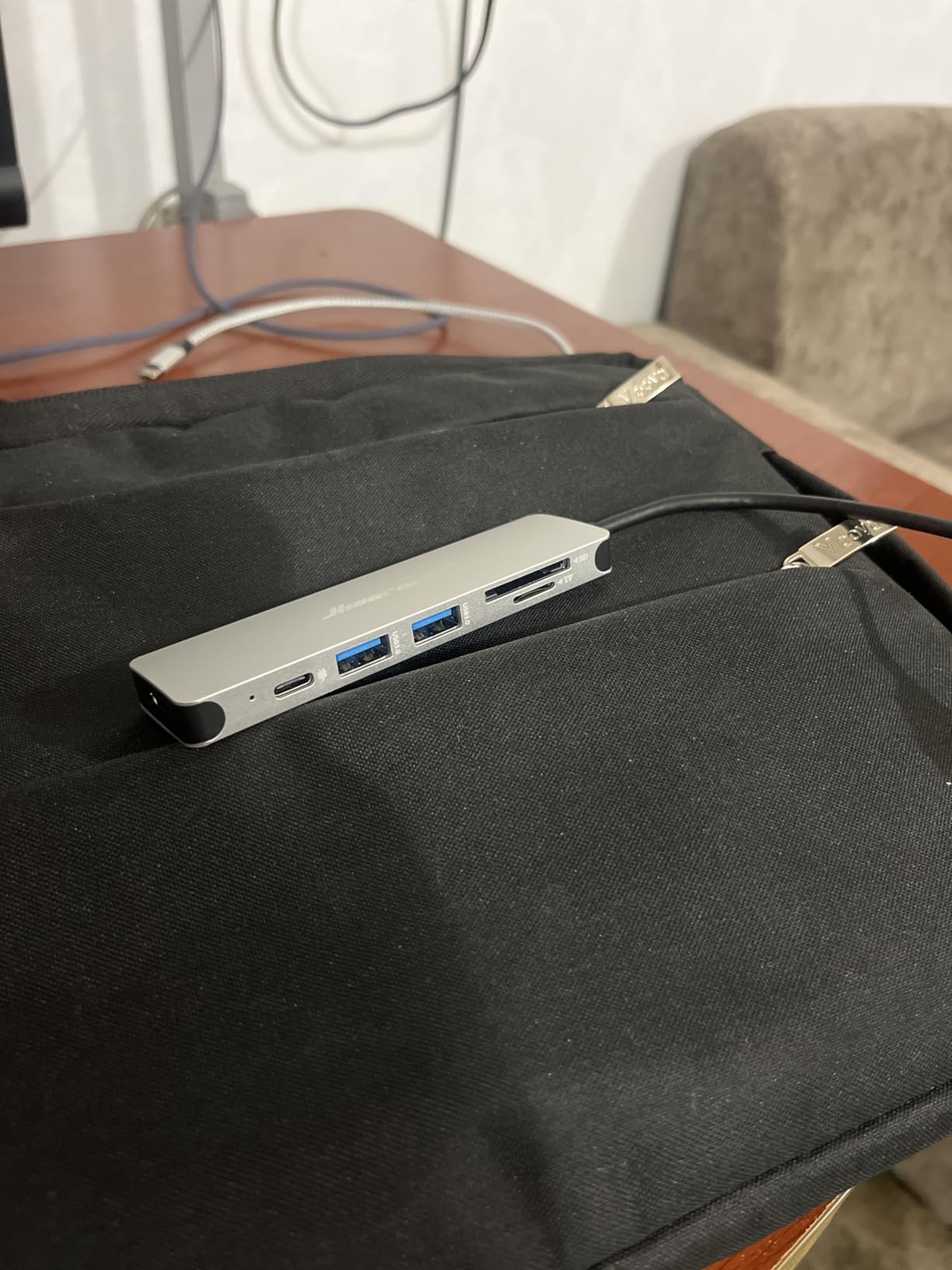 Hiearcool 7-in-1 USB C Hub, USB C Dongle Compatible for MacBook, Space Gray customer photo 1