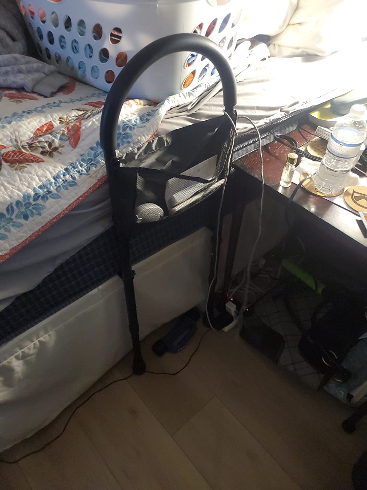 Medical king Bed Rails for Elderly Adults Safety Bed Assist Rails for Seniors with Adjustable Heights ASTM Approved Easy to get in or Out of Bed with Floor Support customer photo 1