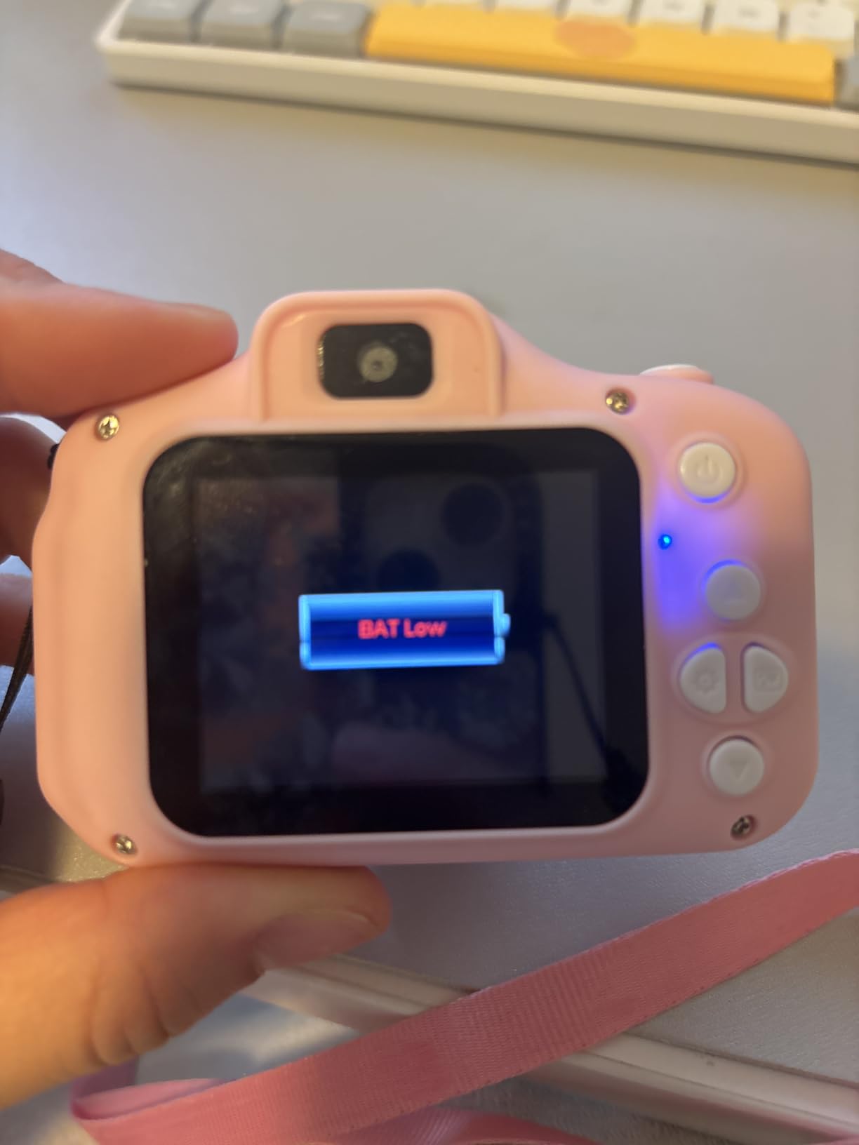Seckton Upgraded Kids Selfie Camera, HD Digital Video Camera-Navy Blue customer photo 1