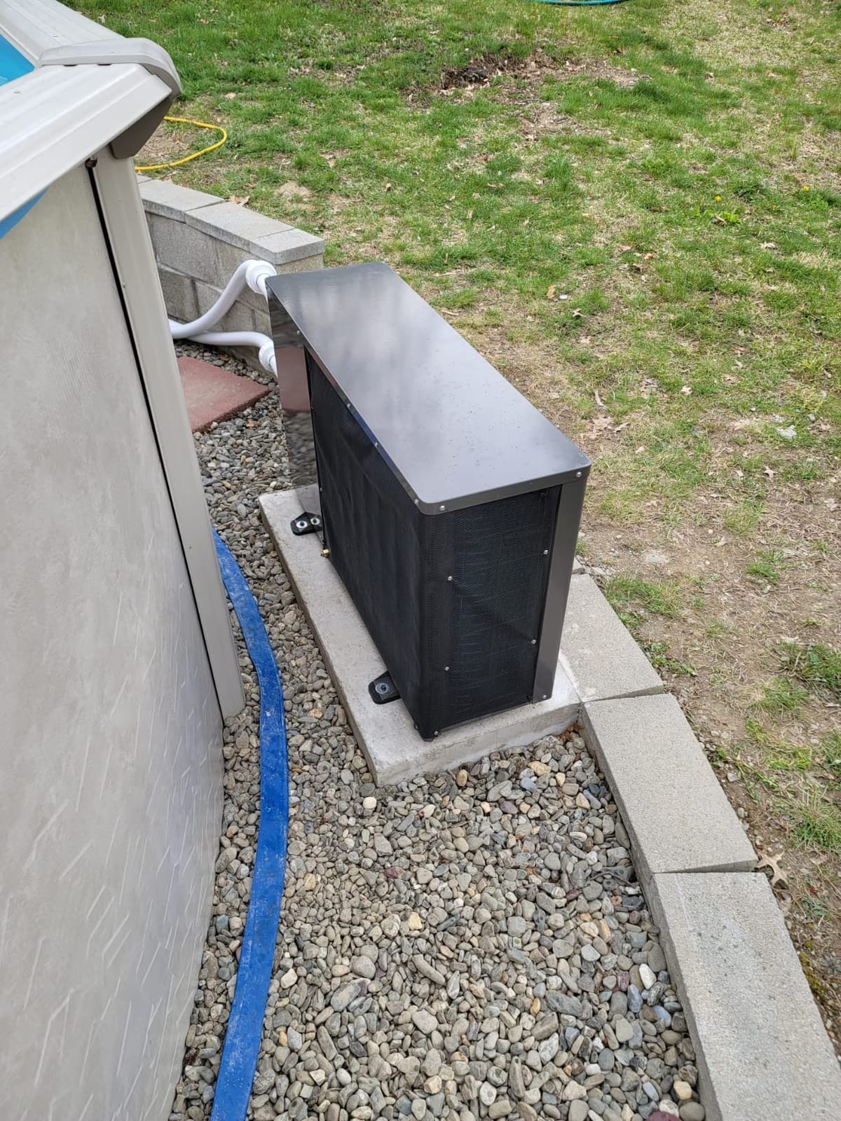 FibroPool FH255 Pool Heat Pump - 240V Electric - 55,000 BTU - Metal customer photo 1