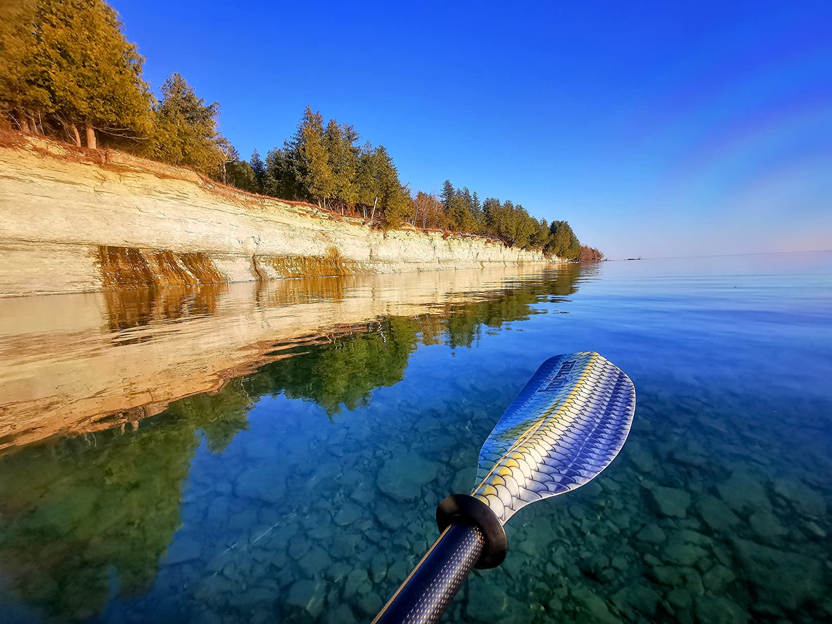 Hornet Watersports Fiberglass Kayak Paddle for Adults- Ideal for Touring, Fishing and Boating- 90.5 inches / 230CM Adjustable with Carbon Fiber Shaft- Kayak Oars Kayaking Equipment customer photo 1
