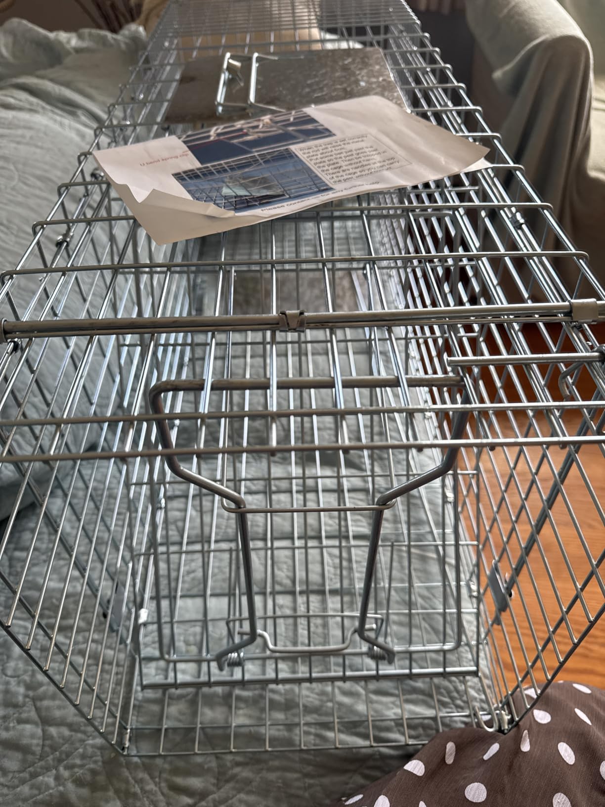 ANT MARCH 32'' Live Animal Cage Trap with Gloves Steel Humane Release customer photo 1