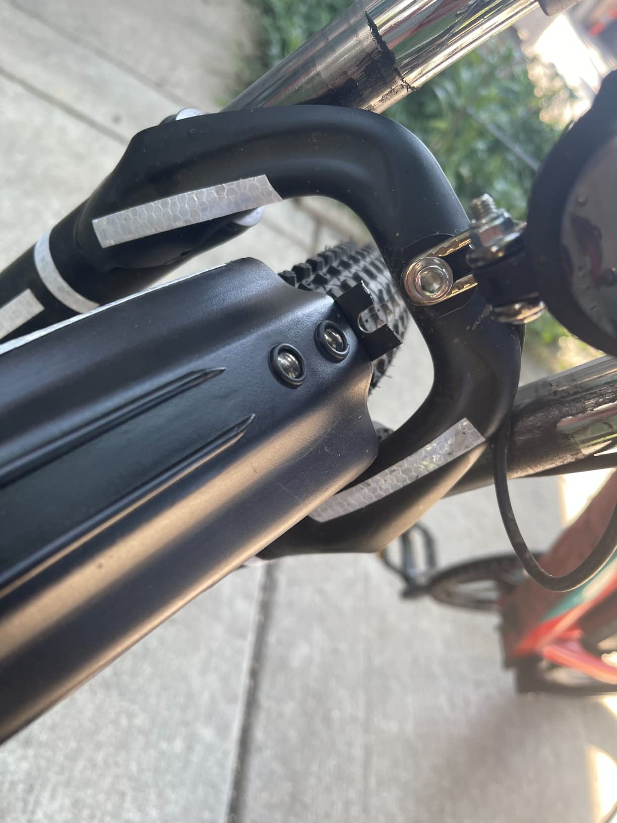 TAGVO Bicycle Mudguard Fit for 20/22/24/26 Inch, Universal Full Coverage Thicken Widen Front and Rear Adjustable Mudguard, Mountain Bike Mudguard Set, MTB Road Bike customer photo 1