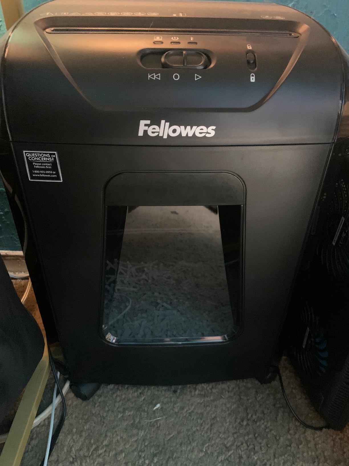Fellowes Powershred 12 Sheet Cross-Cut Paper Home Office Paper Shredder, 19.50