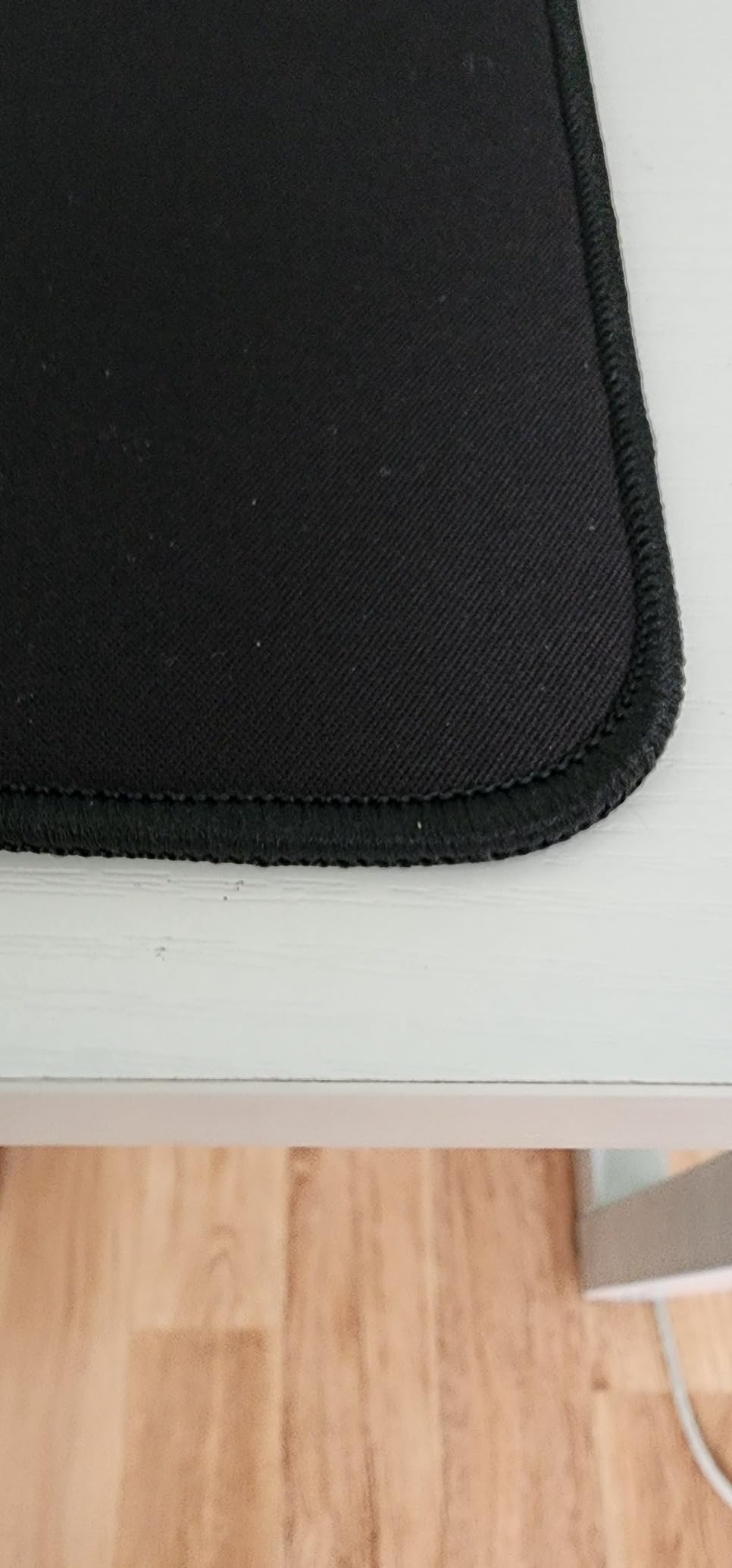 Gaming Mouse Pad (5mm) Massive 46 inch | 46x17.3x0.20 Extra Thick | Black | Stitched Edge, Large Washable Desk Mat customer photo 2