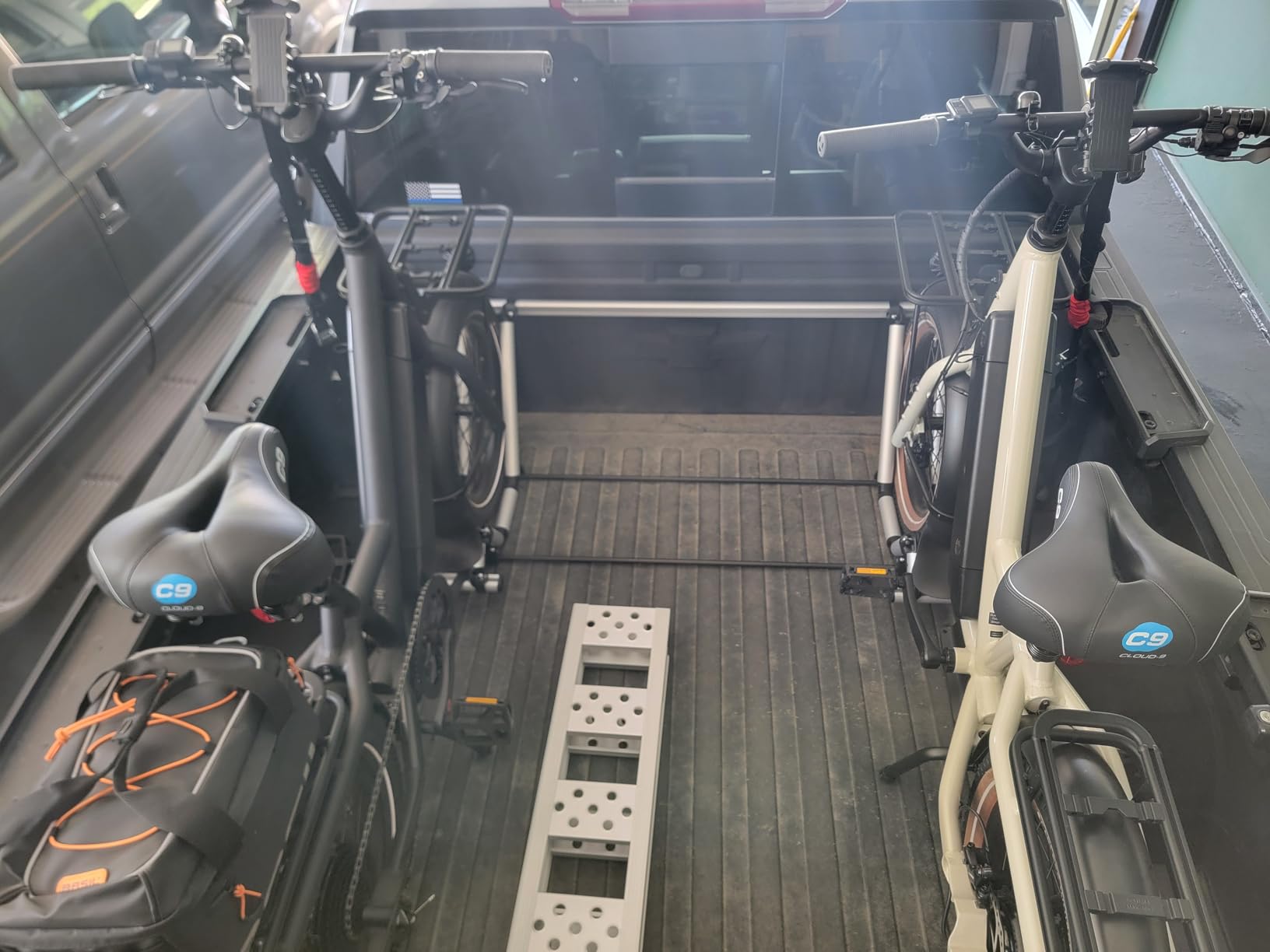 Truck Bed Bike Rack - All-Aluminum Truck Bed 2 Bike Rack Full Size Trucks- Holds 2 Standard Bikes - Effort-Free Installation customer photo 2