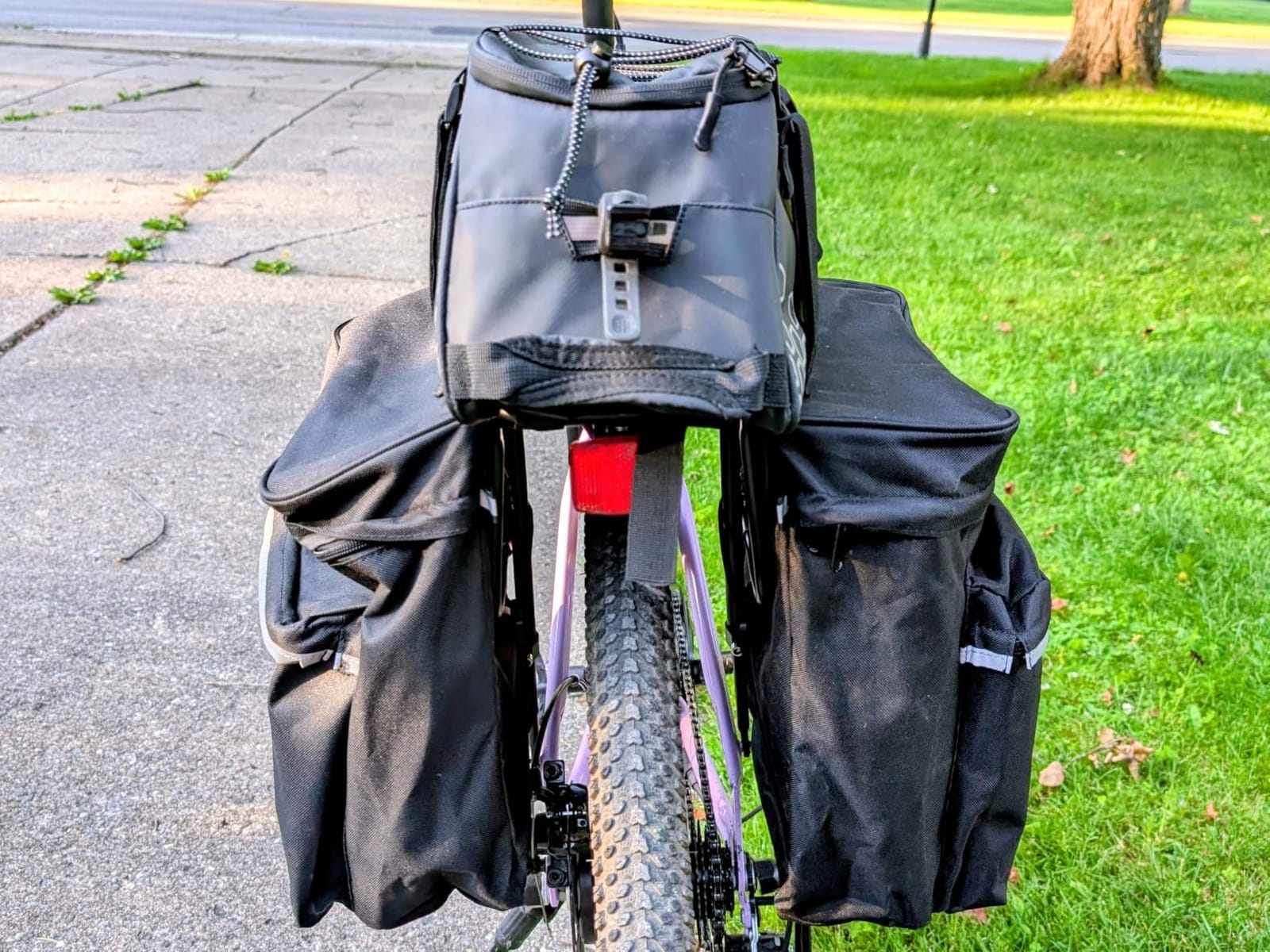 KEMIMOTO Bike Bag Panniers with Rain Cover, 34L Waterproof Rear Rack Bag customer photo 2