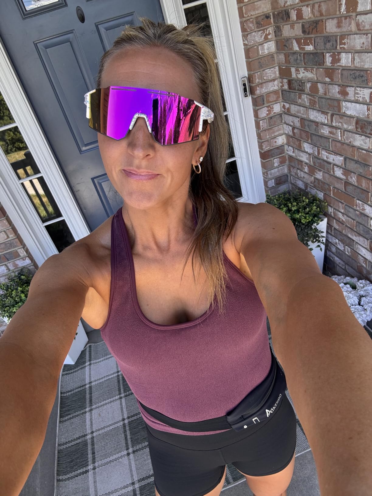 Ukoly Sport Sunglasses for Men and Women,HD PC Lens UV400 Protection customer photo 2
