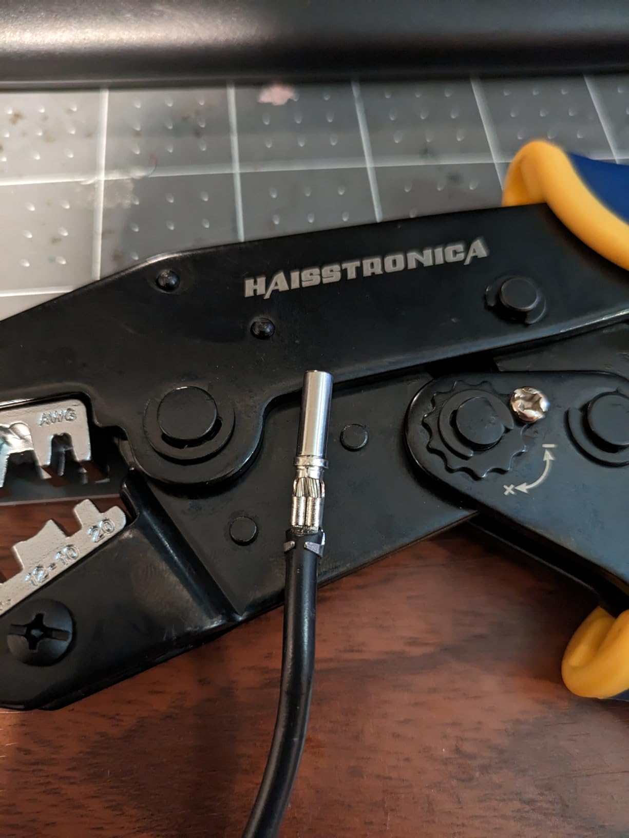haisstronica Crimping Tool for Open Barrel Terminals, AWG 22-10, HS-5327 customer photo 2