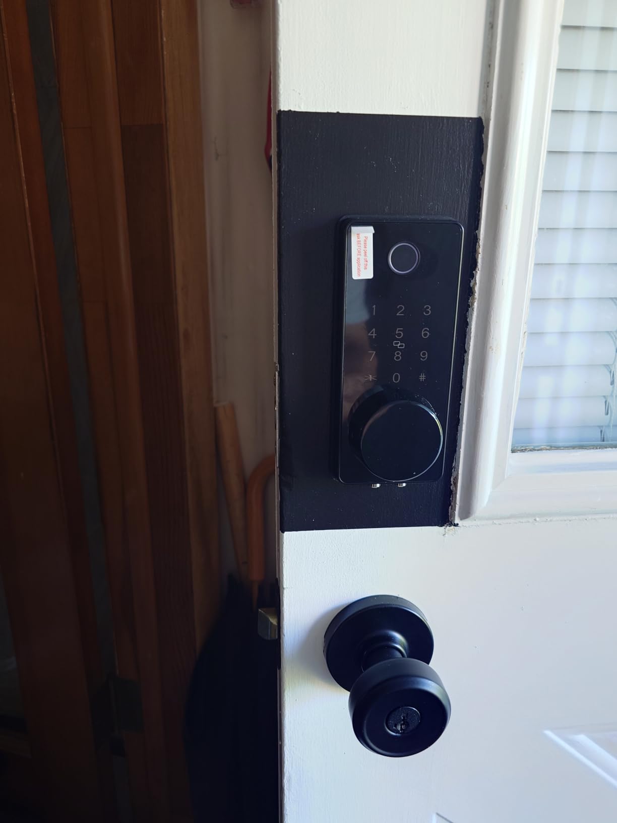 LOCKSTAR® Smart Door Lock • Keyless Entry Deadbolt Door Lock • Multiple Entry Methods – APP • Fingerprint Touch ID • Keypad Code • Card FOB • Traditional Key • Smart Home Devices customer photo 1