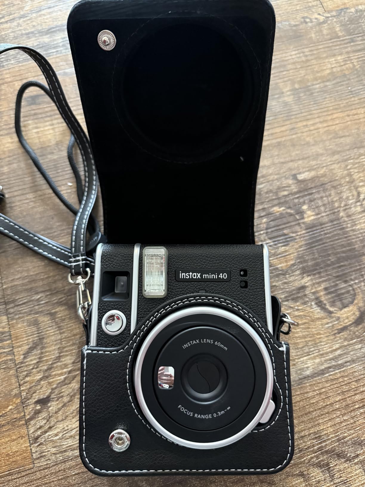 Fujifilm Instax Mini 41 Instant Camera Vintage Black. + Fujifilm Value Pack (40 Sheets) + Shutter Accessories Bundle, Includes Vintage Style Compatible Carrying Case, Black Photo Album 64 Pockets customer photo 2