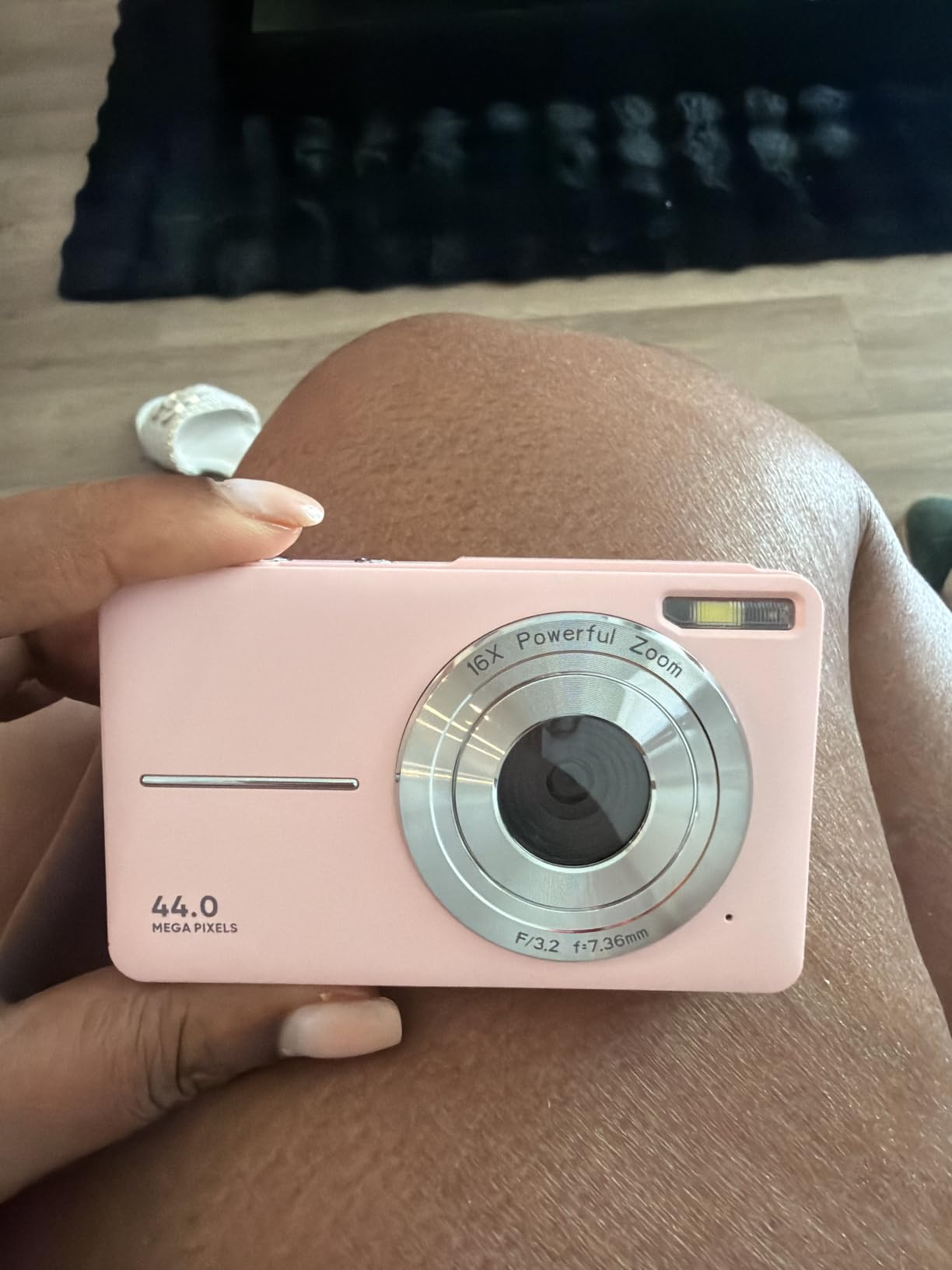 Lecran Digital Camera, FHD 1080P Point and Shoot Camera for Kids Teens Pink customer photo 2
