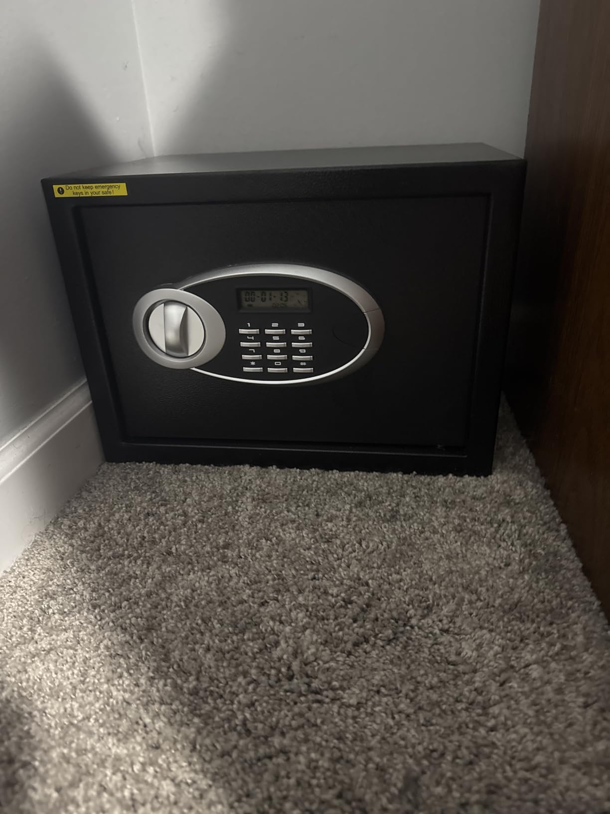 3.3 Cubic Feet Home Safe Fireproof Waterproof, Digital Home Security Safe Box with Programmable Keypad and Spare Keys, Document Safe for Money Firearms Medicine Valuables customer photo 2