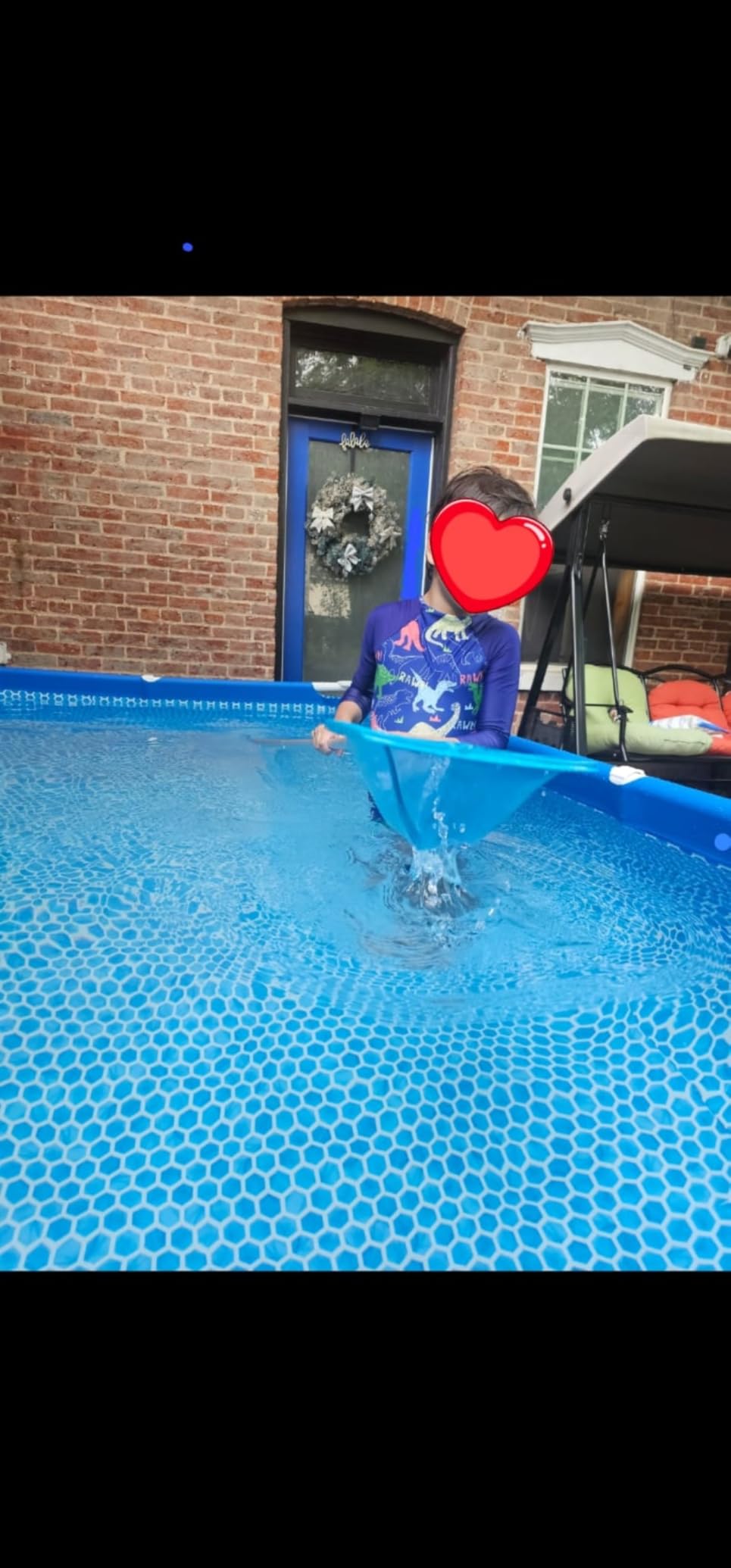 U.S. Pool Supply 11.5 Foot Swimming Pool Leaf Skimmer Net with Telescopic customer photo 2