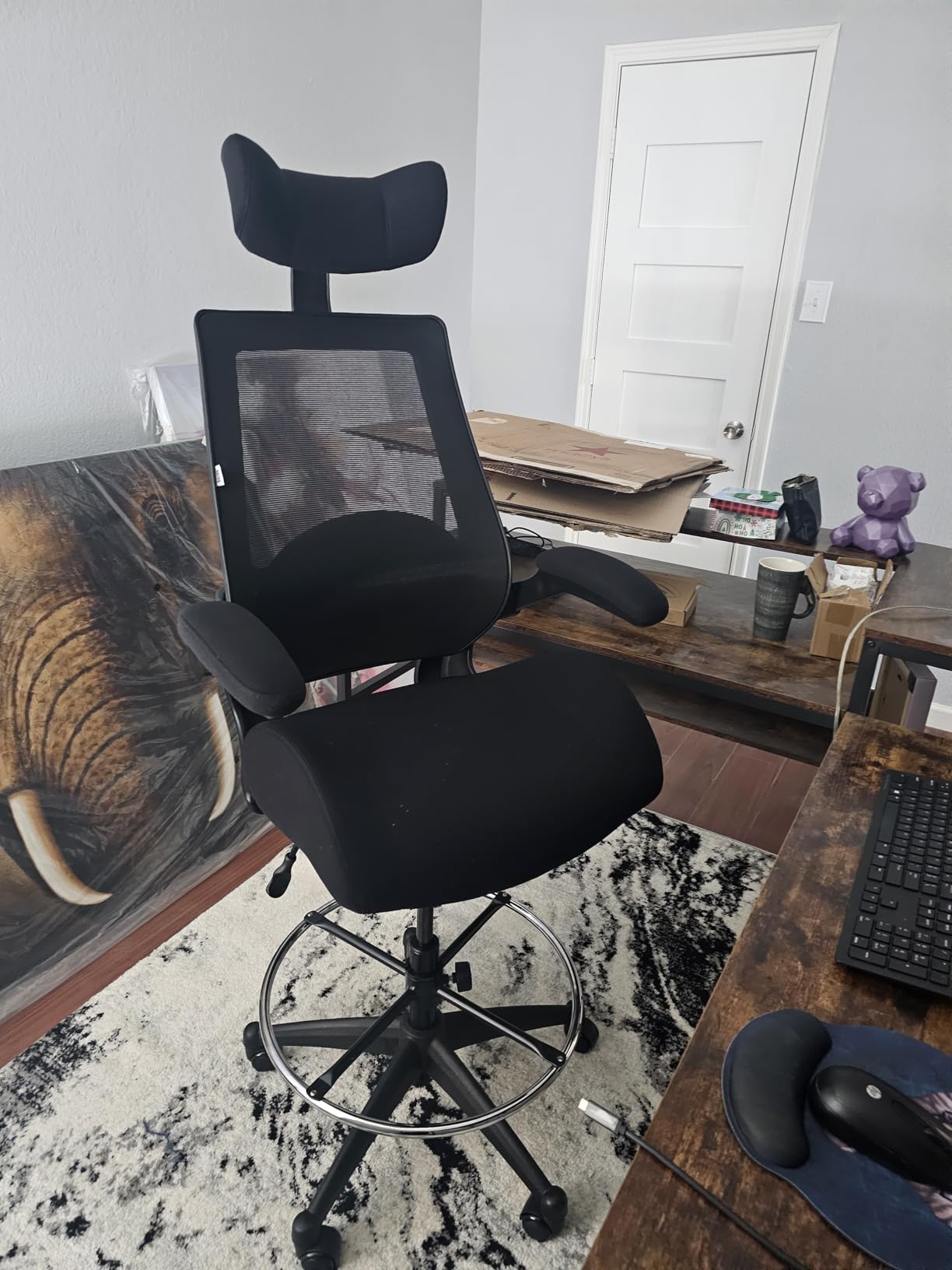 BOLISS Drafting Tall Office Chair 400lbs High Back Standing Desk Chair customer photo 1