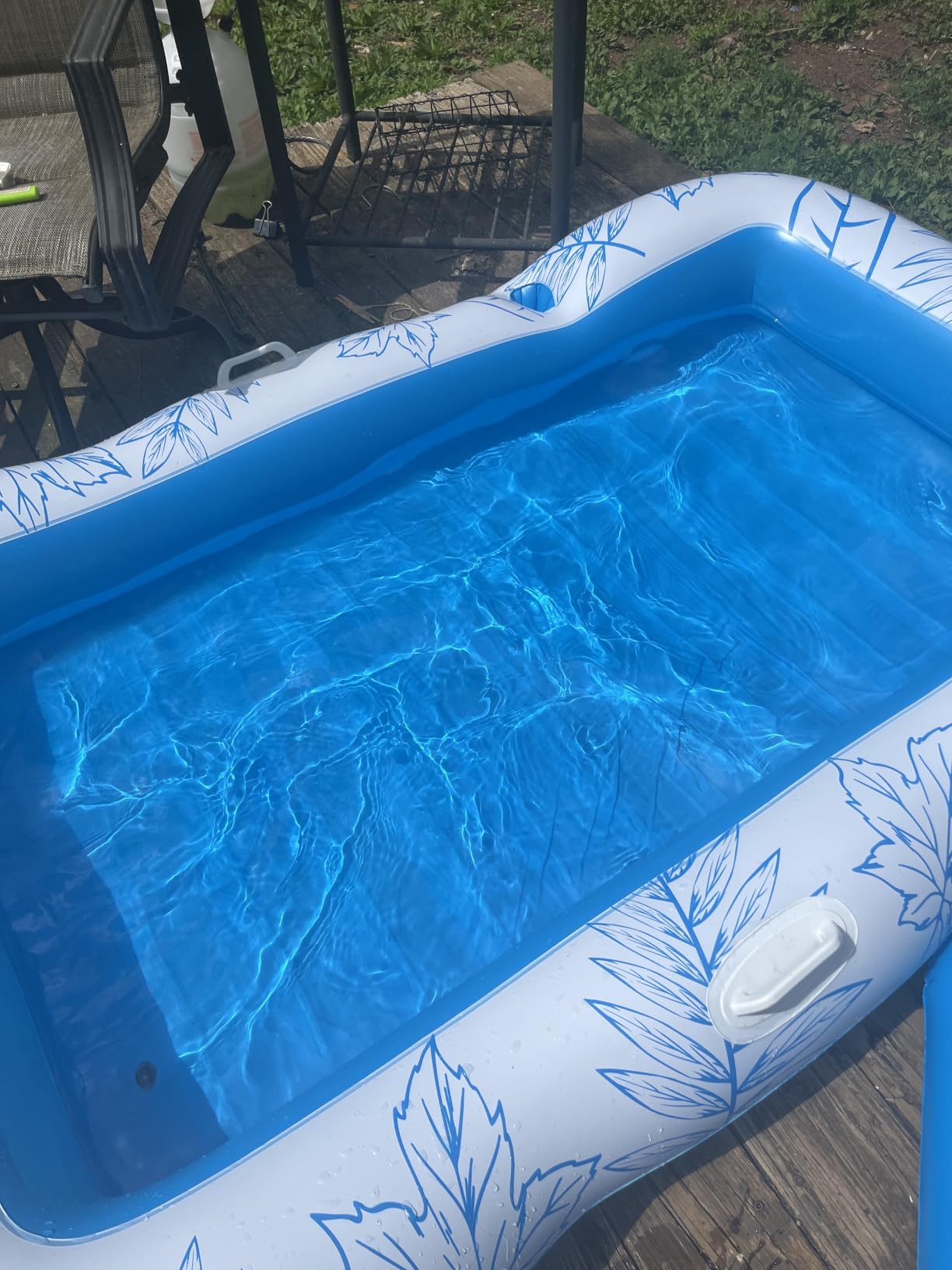 Inflatable Adult Pool Lounger Float - BAIAI Large Beach Sun Tanning Floats Raft Sunbathing Water Lounge Floaties Tub with Drink Holder - Blow Up River & Lake Suntan Floating Swimming Mattress Mat customer photo 2