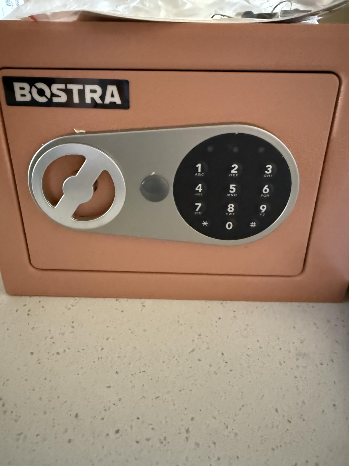 Bostra Fireproof Safe Box with Sensor Light & Fireproof Bag, Money Safe Box with Digital Keypad,Security Safe Box for Home, 0.23 Cubic Small Safe with Keys & Pass Code for Cash Jewelry Black customer photo 2