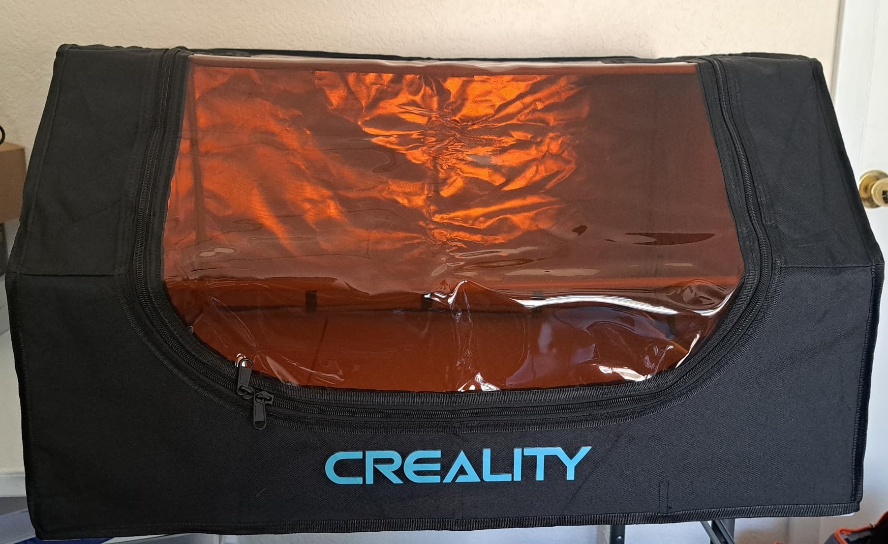 Creality Laser Engraver Enclosure, Fireproof and Dustproof Protective Cover 700x720x400mm with Exhaust Fan and Pipe, Fits for Most Laser Cutter, Insulates Against Smoke, Odor and Noise, Eye Protection customer photo 1