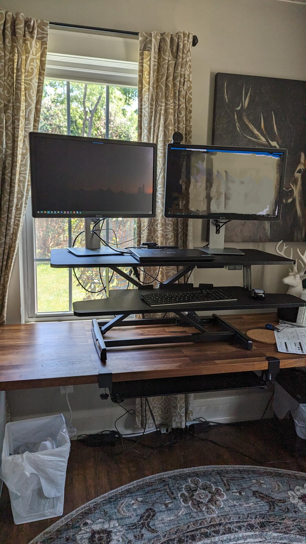VIVO Black 36 inch Electric Desk Converter, DESK-VE36B customer photo 1
