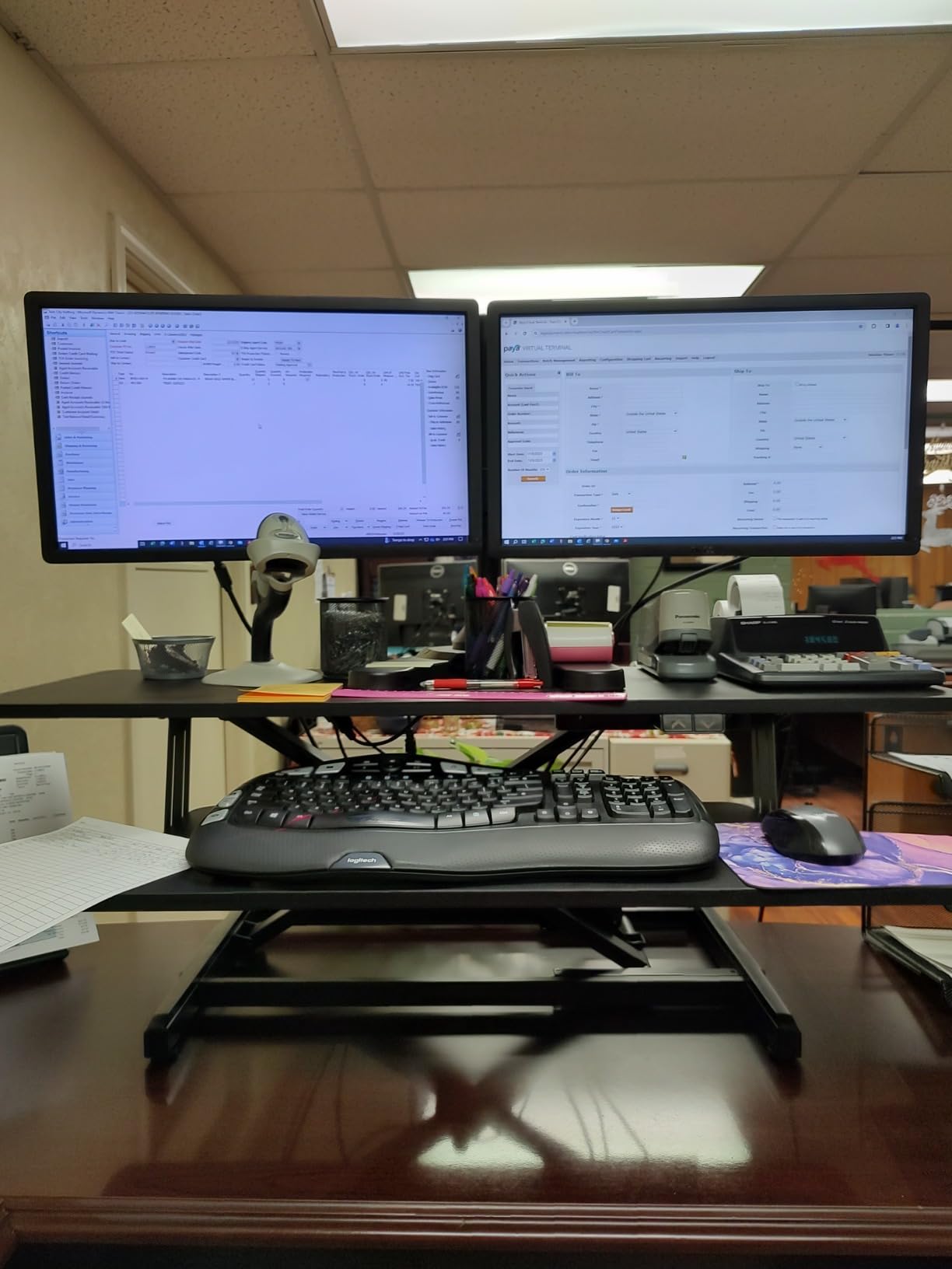 VIVO Black 36 inch Electric Desk Converter, DESK-VE36B customer photo 2