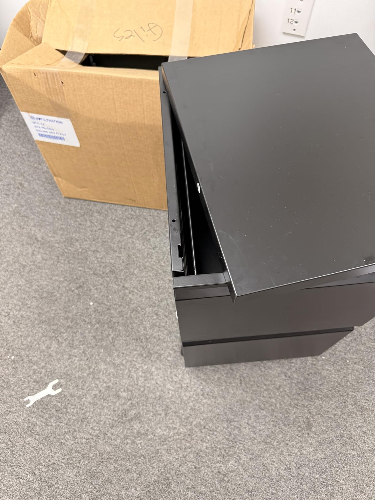 SISESOL 2 Drawer File Cabinet on Wheels,Metal Filing Cabinet with Lock,Black Rolling File Cabinets with Casters,Under Desk Office Cabinets for Home Office,Fit A4/Letter/Legal,Easy Assembly customer photo 2