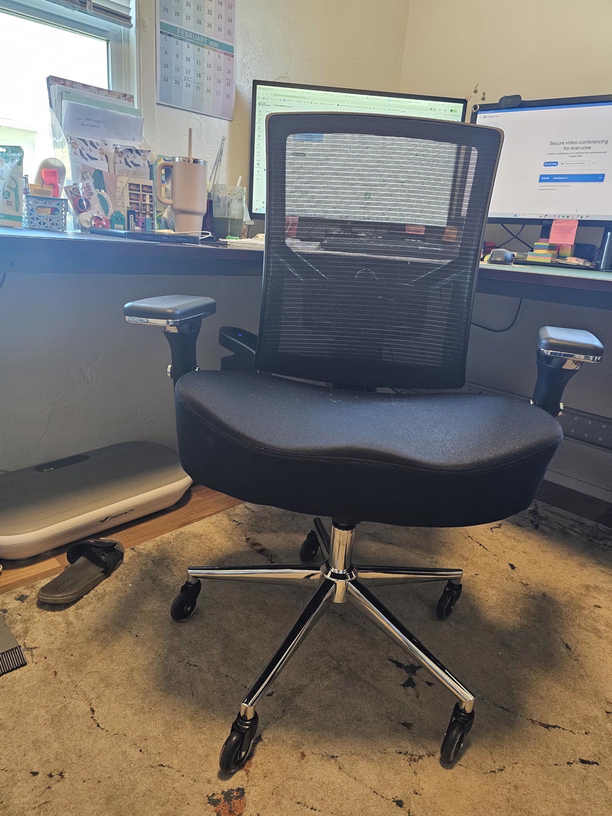 Big and Tall Office Chair 500lbs, Ergonomic Oversize Mesh Desk Chair, Heavy Duty High Back Computer Chair with Wide Thick Seat Cushion, Adjustable Lumbar Support, 4D Armrests customer photo 1