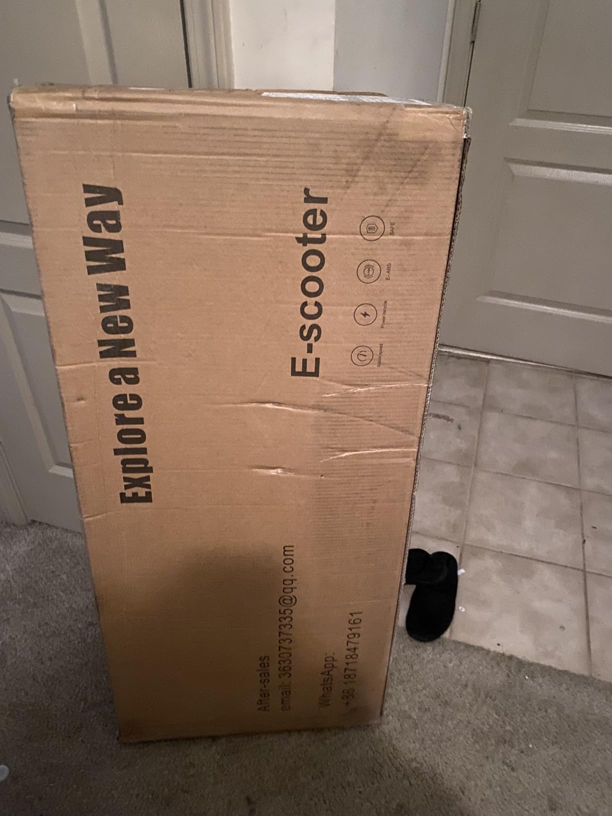 Electric Scooter, 500W Motor, Up to 17-20MPH &19-21 Miles, Commuter Escooter, Foldable E-Scooter for Adults with APP and Dual Braking System Escooter(Orange/Grizzly/Black) customer photo 2