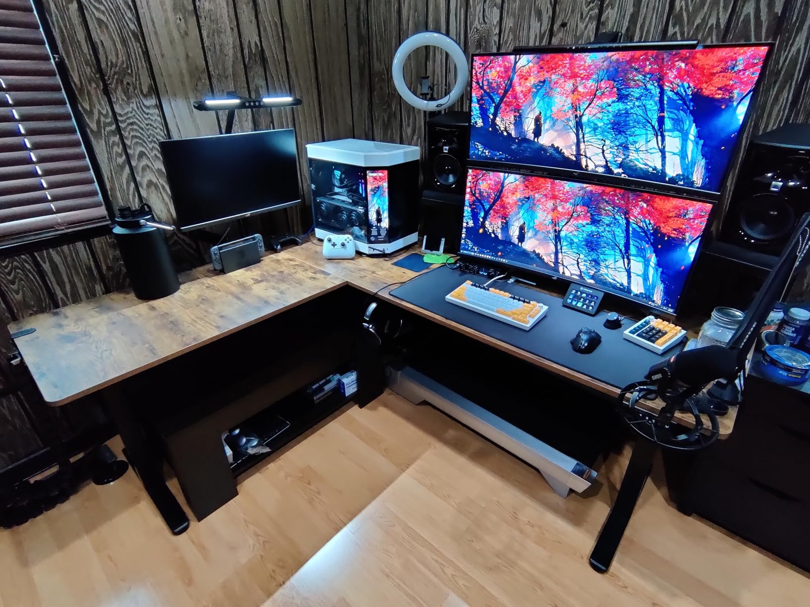 VIVO Real Bamboo 75 x 63 in Corner Standing Desk, DESK-E3CTWO-75 customer photo 1