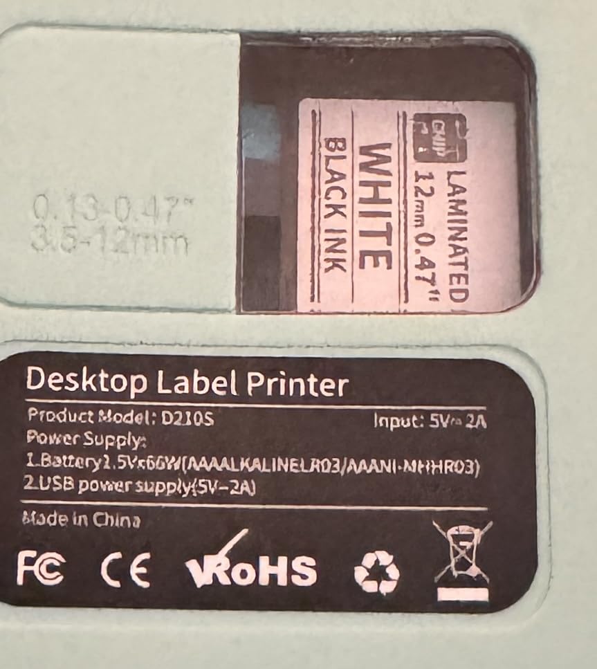 Label Maker Waterproof-Labels, Labeler Machine with-Tape, D210s Labelmaker customer photo 1