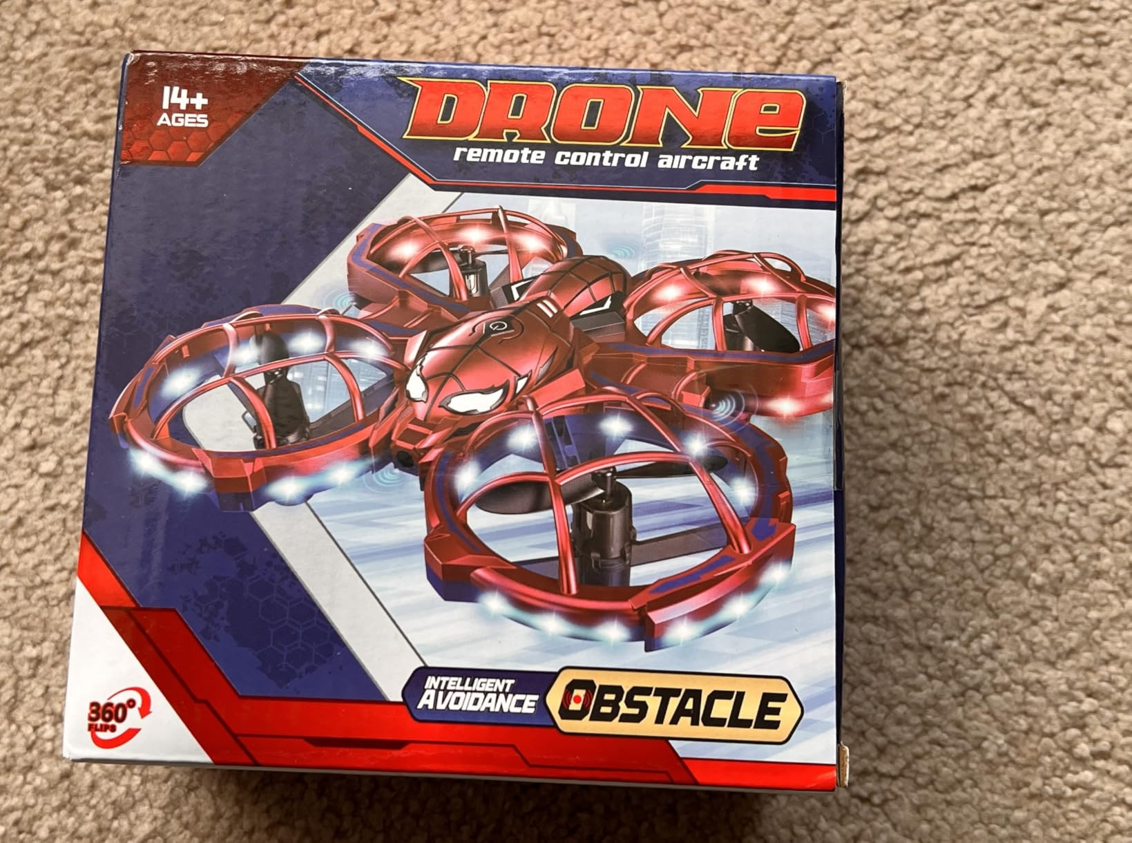 Spider Mini Drone for Kids, RC drone with LED Lights, Indoor & Outdoor Flying Toy for 8-12 Years Old Boys, 3 Speeds Mode, 360° Flips, Auto Hovering, Headless Mode, Birthday Gifts for kids Ages 3+ customer photo 1